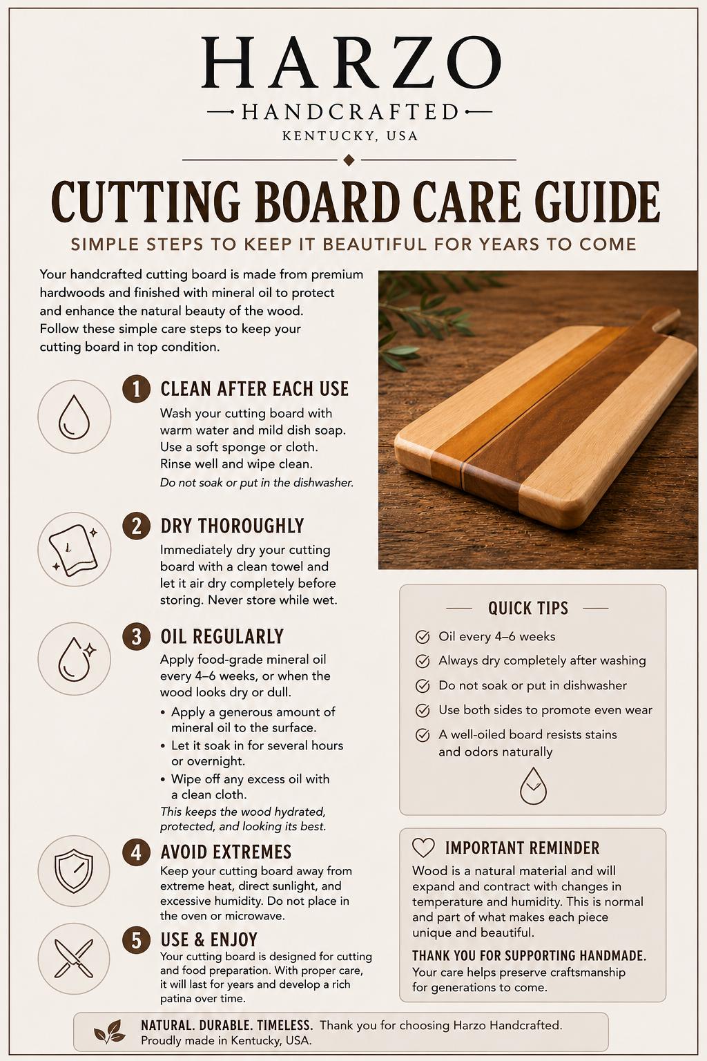 Southern Yellow Pine End‑Grain Cutting Board — Handmade Butcher Block by HARZO
