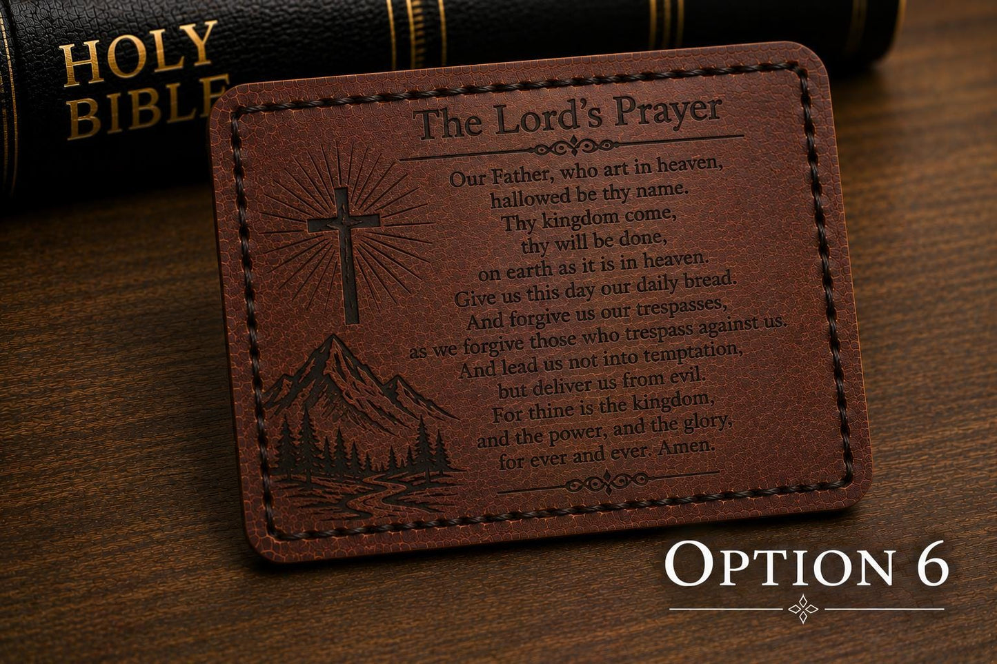 Christian Scripture Card • Minimalist Bible Verse Wallet Card • Encouragement Gift for Men • Faith Reminder • Pocket Prayer Card