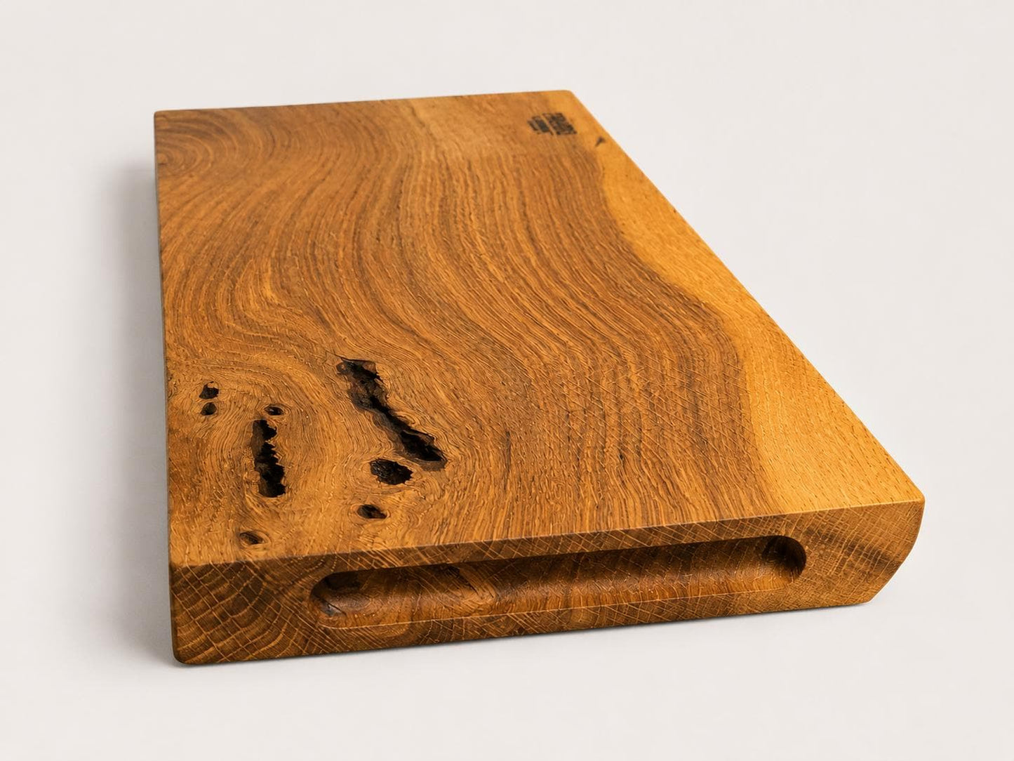 Bluegrass Heritage Hickory & Black Epoxy Charcuterie Board – Handmade Kentucky Serving Board – Local Hickory Wood