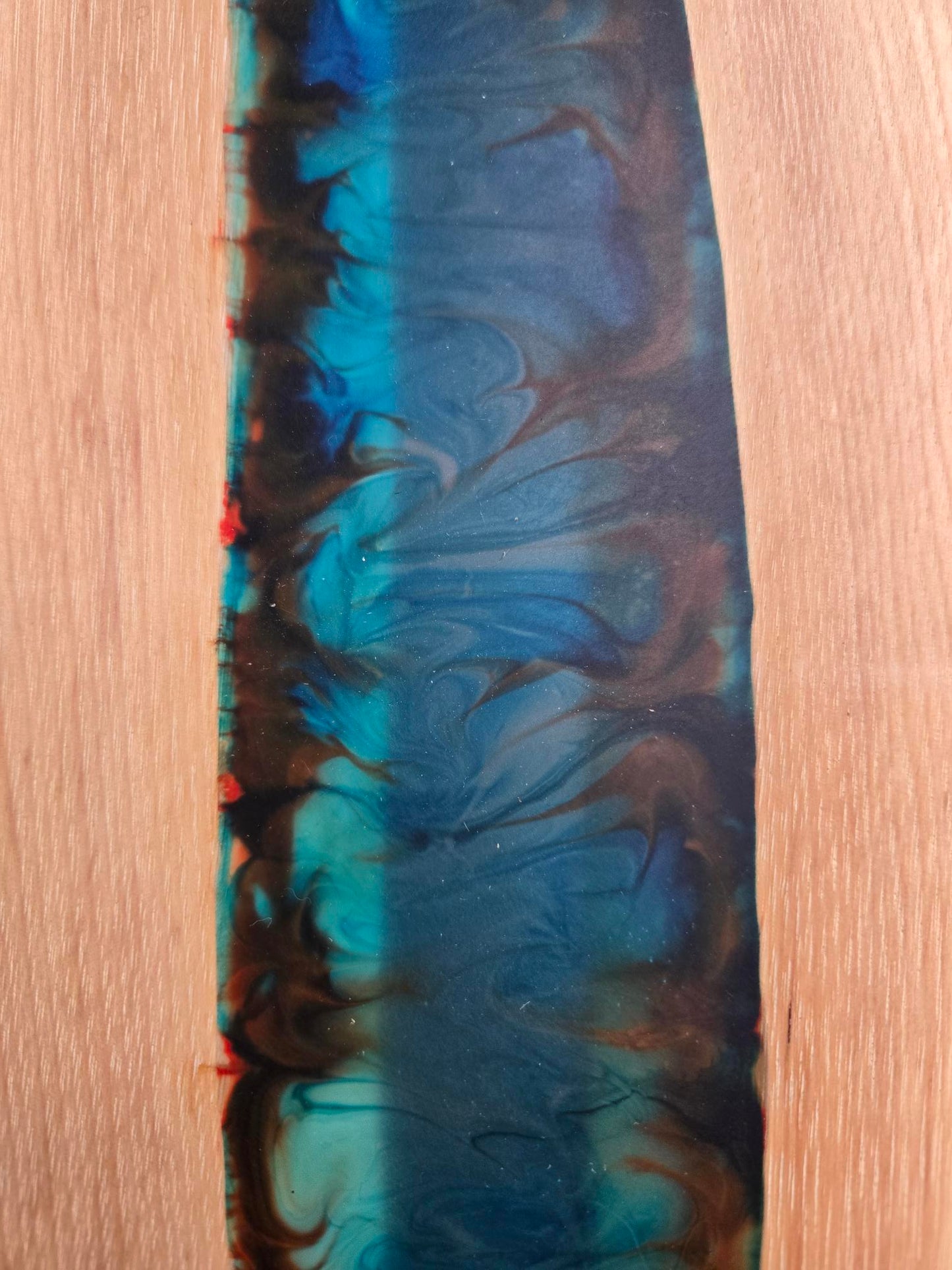 Fire and Ice Resin River Cutting Board – 13.5 x9.5 Hickory Wood Board – Handmade Charcuterie & Serving Board – Unique Kitchen Gift