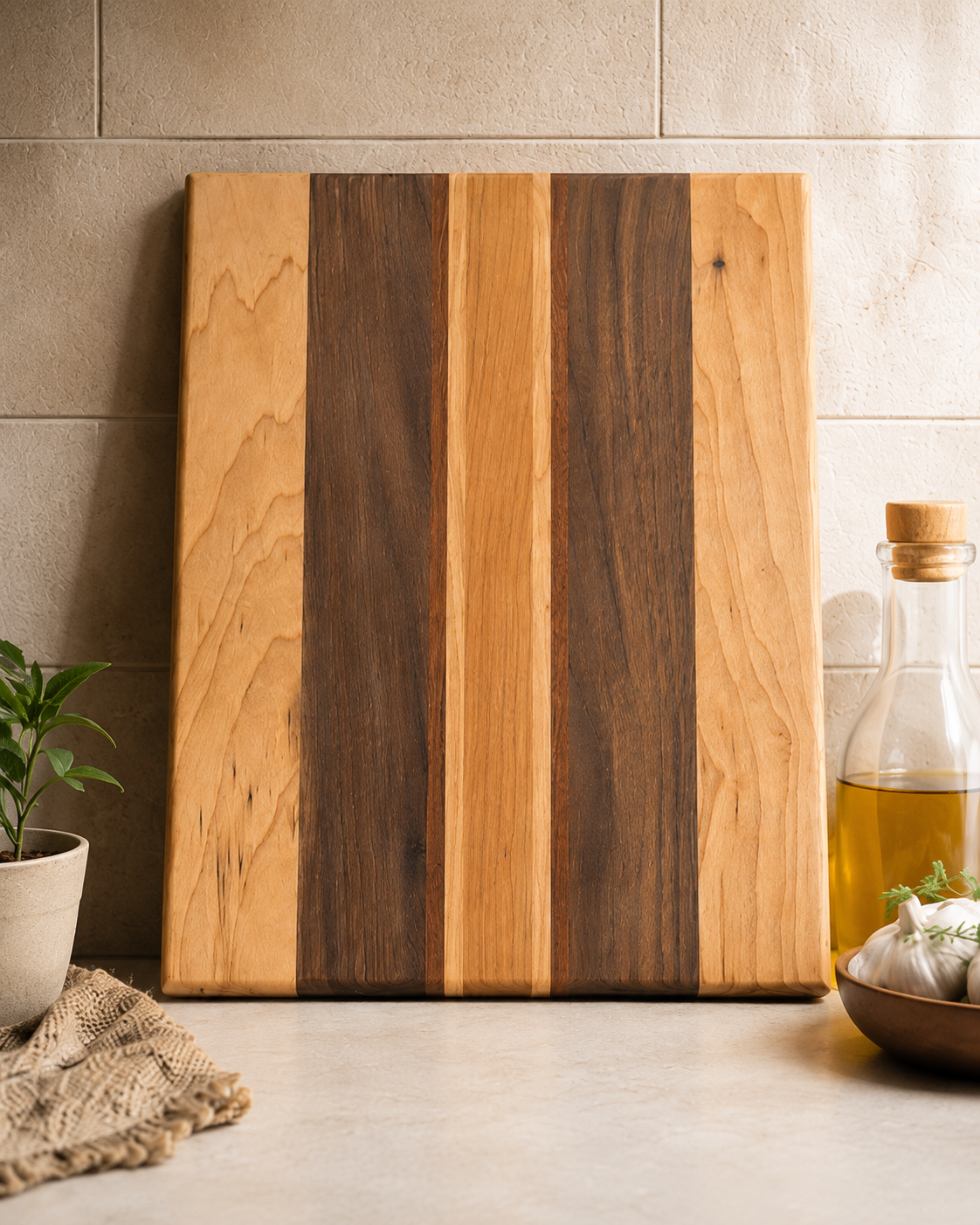 The I‑75 – Walnut, Cherry, Maple & Sapele Cutting Board