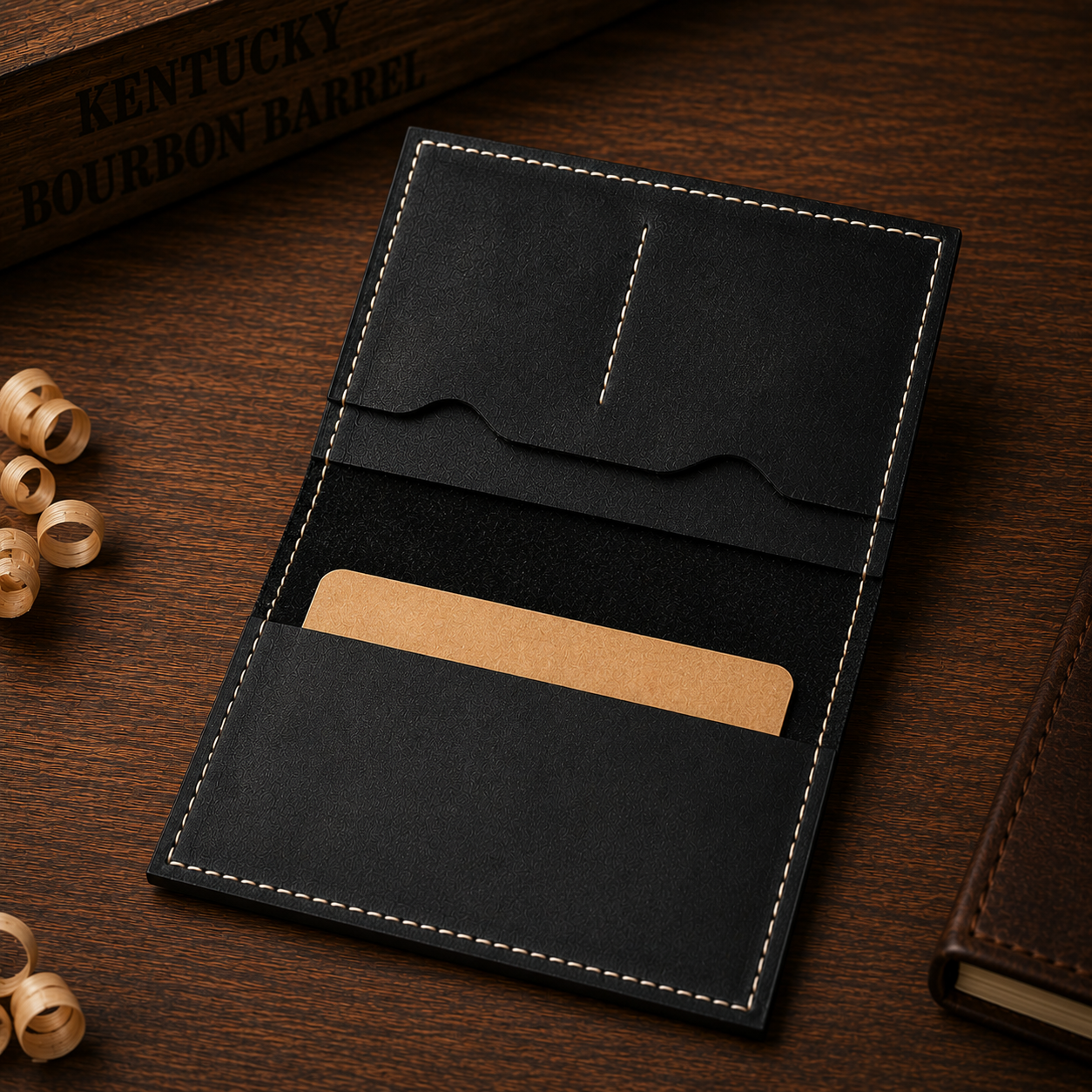 The Study – HARZO Signature Gift Set | Leather Journal, Handcrafted Pen, Candle & Keychain | Made in Kentucky, USA