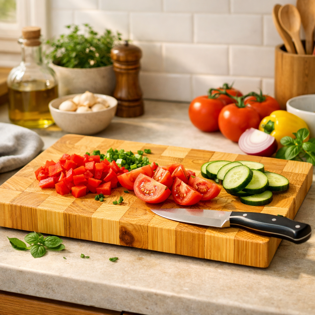 Southern Yellow Pine End‑Grain Cutting Board - 8 x 12