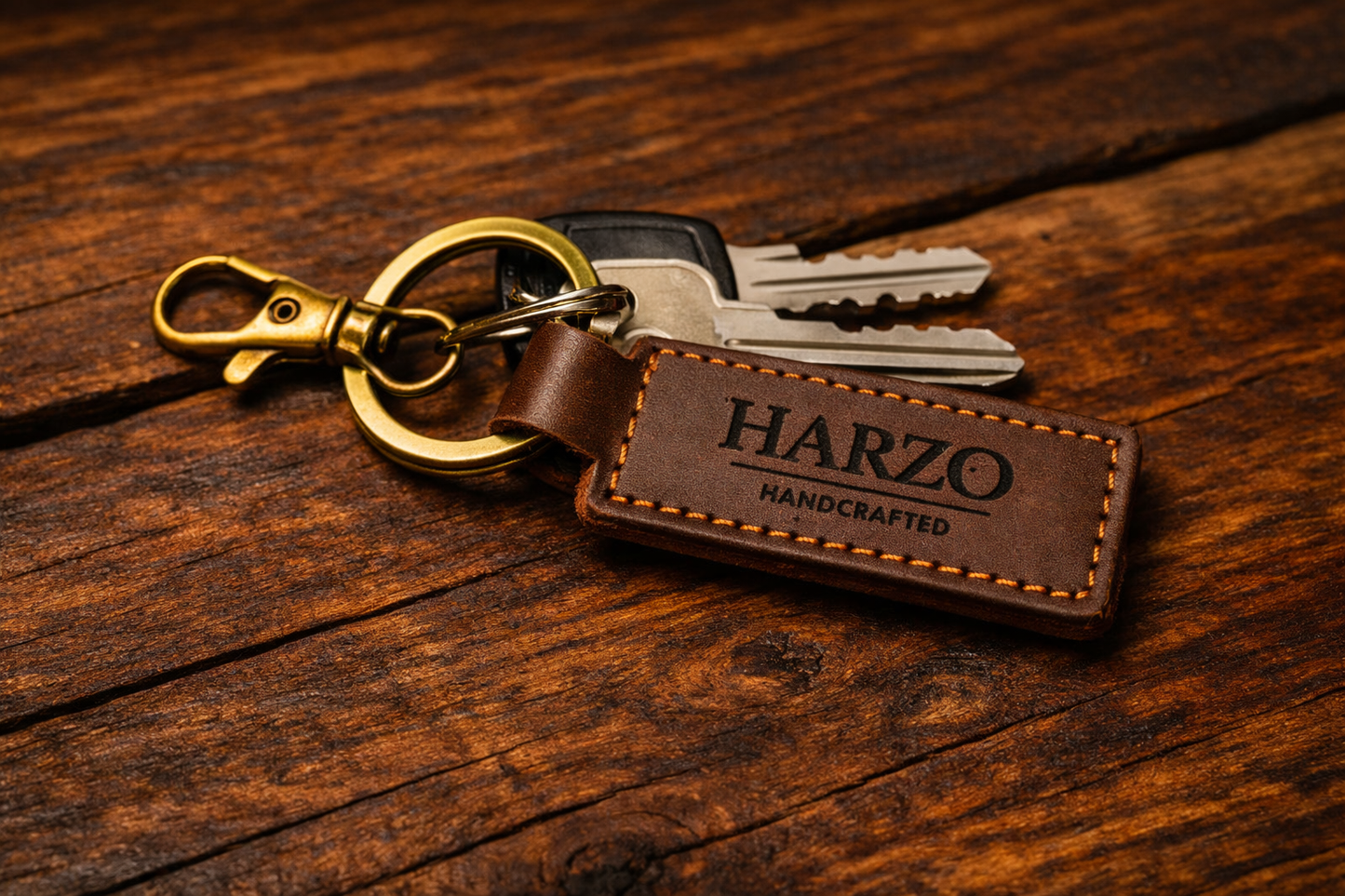The Study – HARZO Signature Gift Set | Leather Journal, Handcrafted Pen, Candle & Keychain | Made in Kentucky, USA