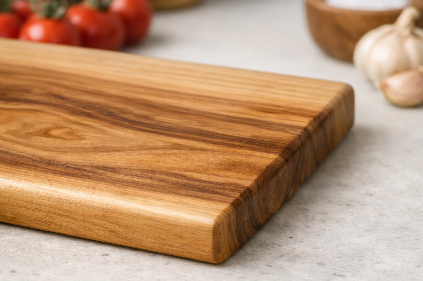 HARZO Single Piece Cutting Board — Purpleheart, Walnut, Maple, Hickory & Cherry