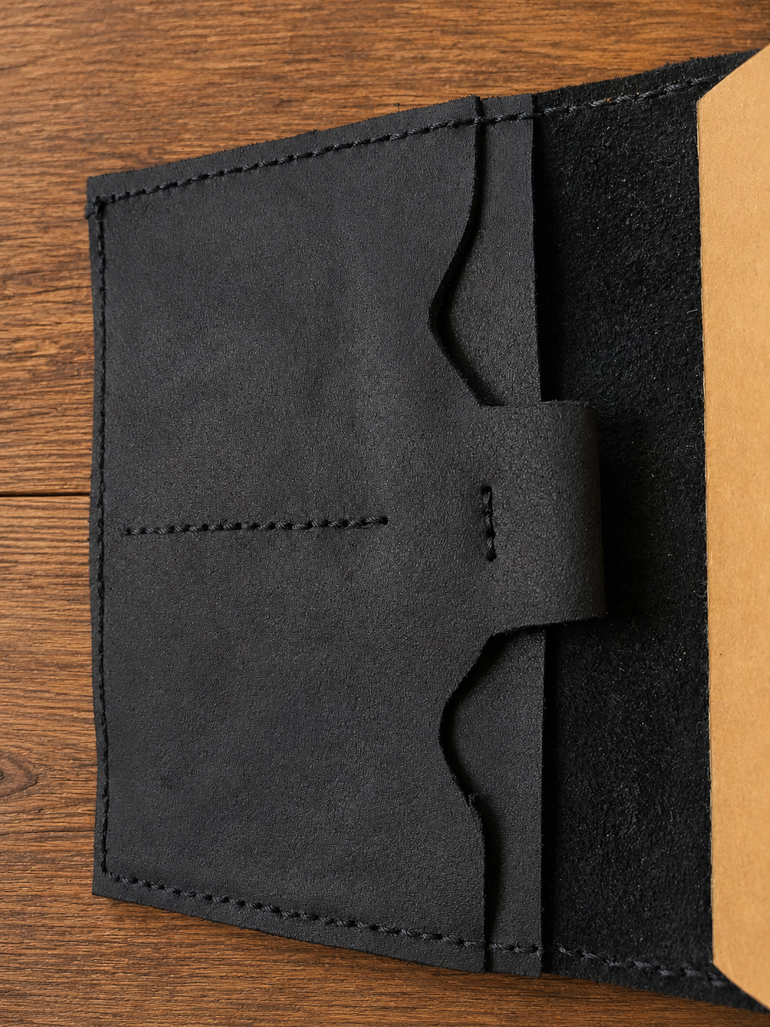 Handmade Leather Traveler’s Notebook with Pen Holder | Refillable Pocket Journal Cover | Hand Stitched Leather Notebook | Gift for Writers & Travelers