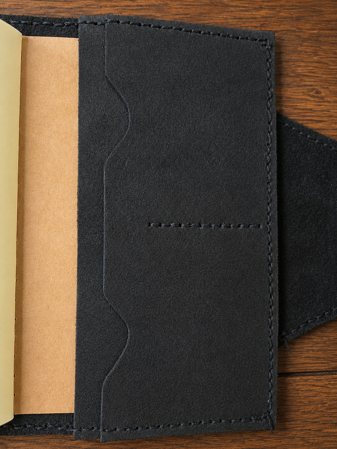 Handmade Leather Traveler’s Notebook with Pen Holder | Refillable Pocket Journal Cover | Hand Stitched Leather Notebook | Gift for Writers & Travelers