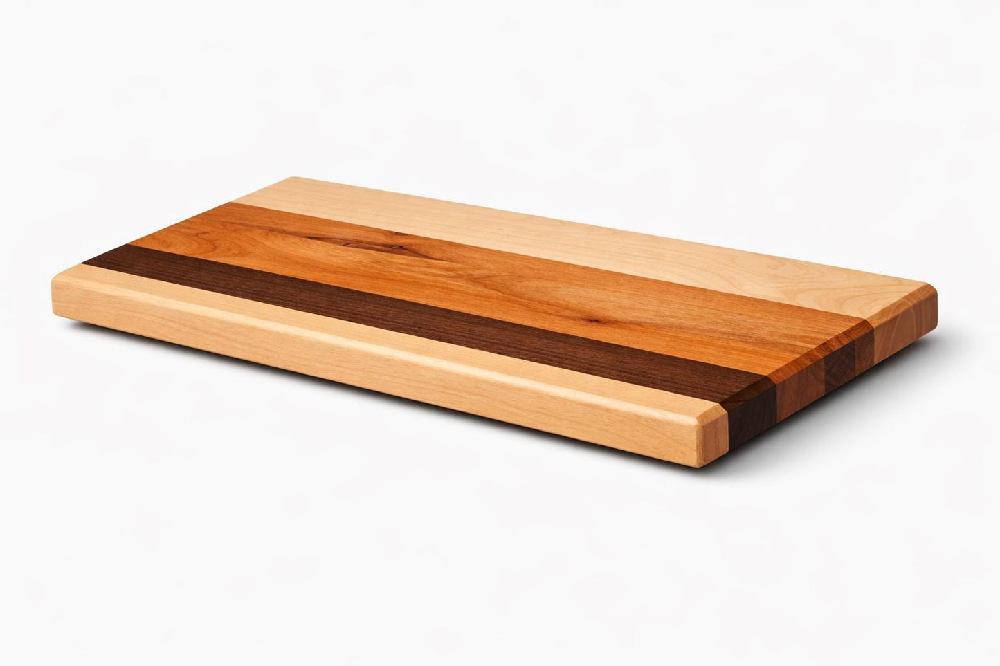 Walnut, Maple & Cherry Cutting Board — Handcrafted Elegance for Every Kitchen - PERSONALIZED!