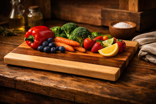 Walnut, Maple & Cherry Cutting Board — Handcrafted Elegance for Every Kitchen - PERSONALIZED!