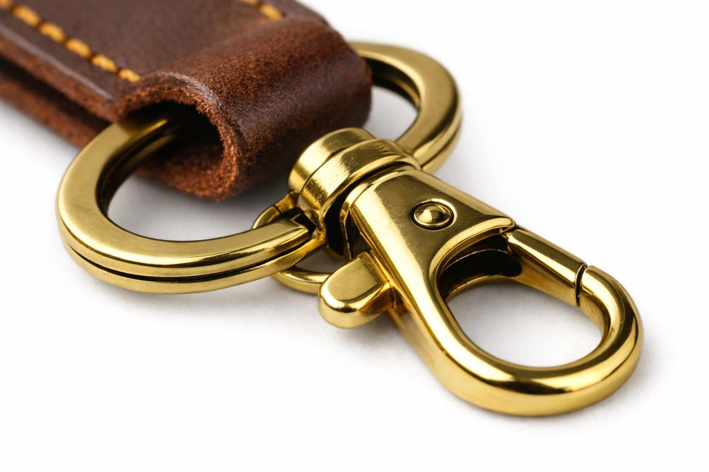 Custom Engraved Leather Keychain • Personalized Keychain for Men • Gift for Him • Minimalist EDC Key Fob • Groomsmen Gift Idea