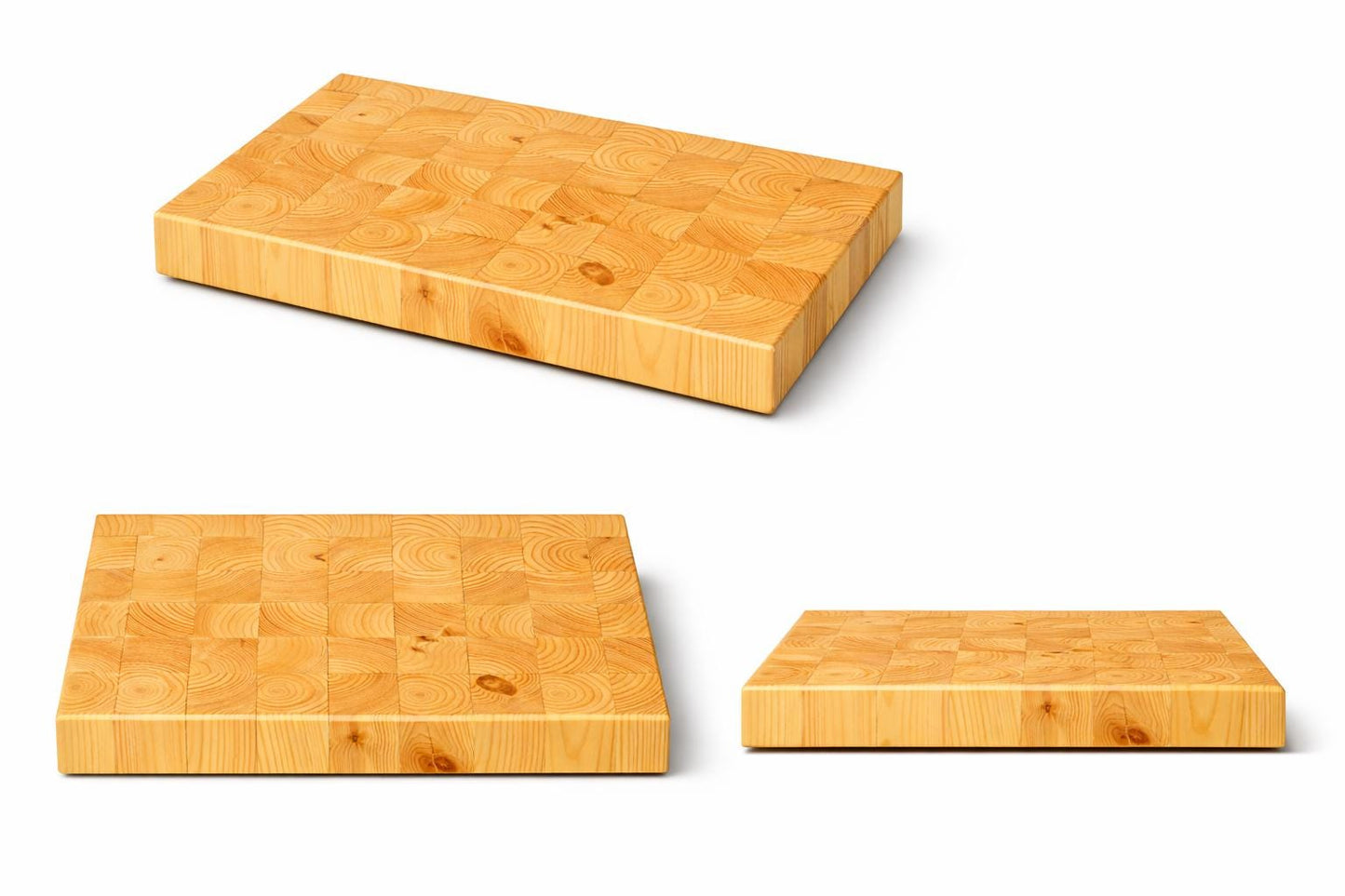 Southern Yellow Pine End‑Grain Cutting Board — Handmade Butcher Block by HARZO