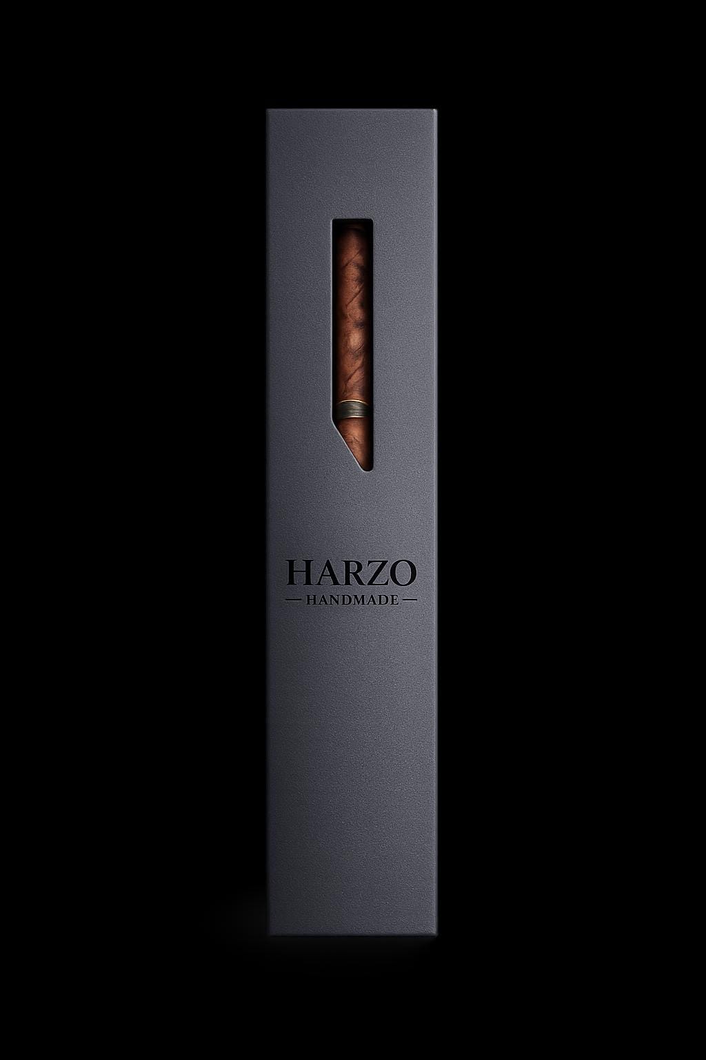 HARZO Handcrafted Walnut Burl Ink Pen and Mahogany Case - MADE in USA