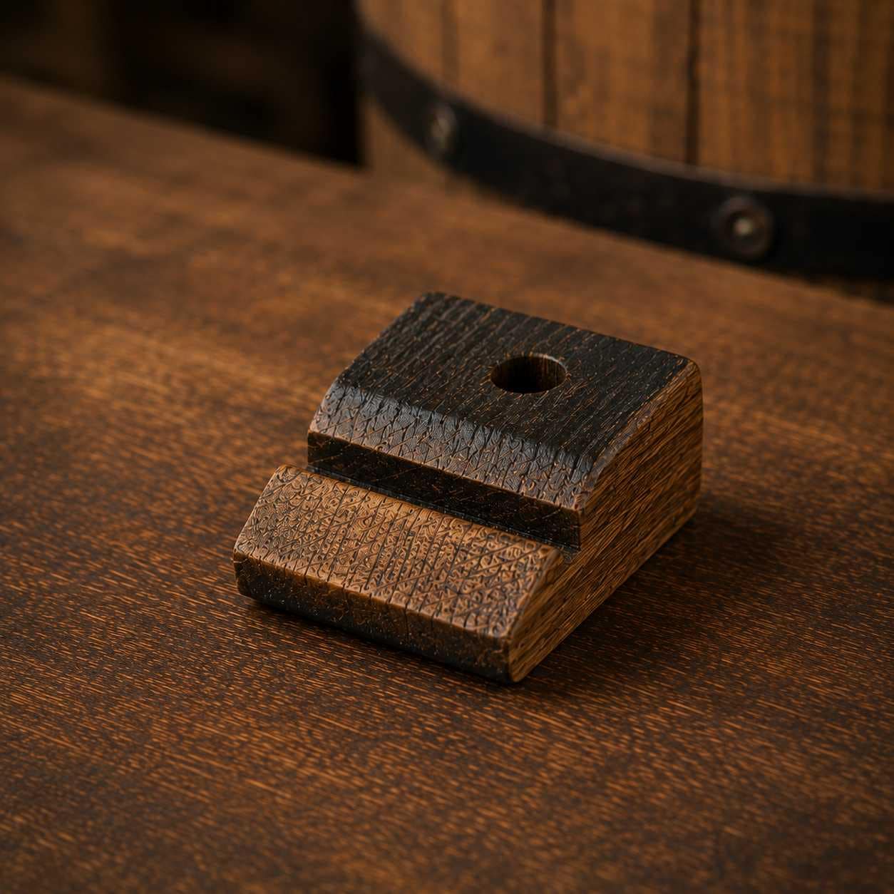 Kentucky Bourbon Barrel Pen & Stand Set | Handmade White Oak Rollerball Pen | Authentic Whiskey Barrel Wood Desk Pen Holder | Unique Kentucky Gift
