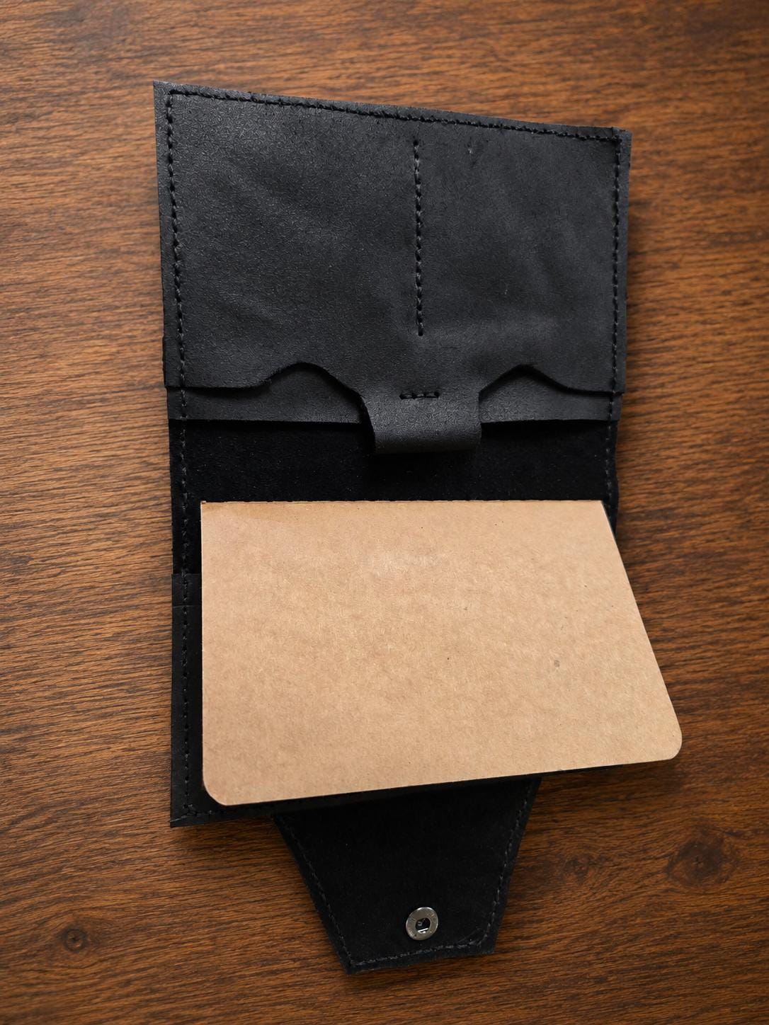 Hand Stitched Leather Traveler's Notebook with Pen Holder | Refillable Journal Cover