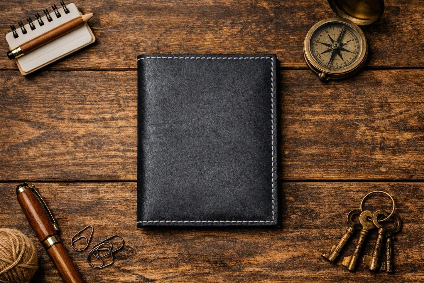 The Study - Handcrafted Leather Journal, Pen, Candle, Keychain Gift Set – Kentucky Made