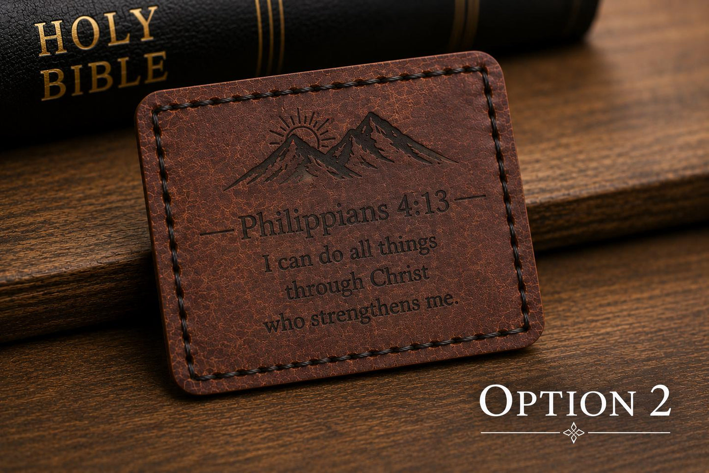 Christian Scripture Card • Minimalist Bible Verse Wallet Card • Encouragement Gift for Men • Faith Reminder • Pocket Prayer Card
