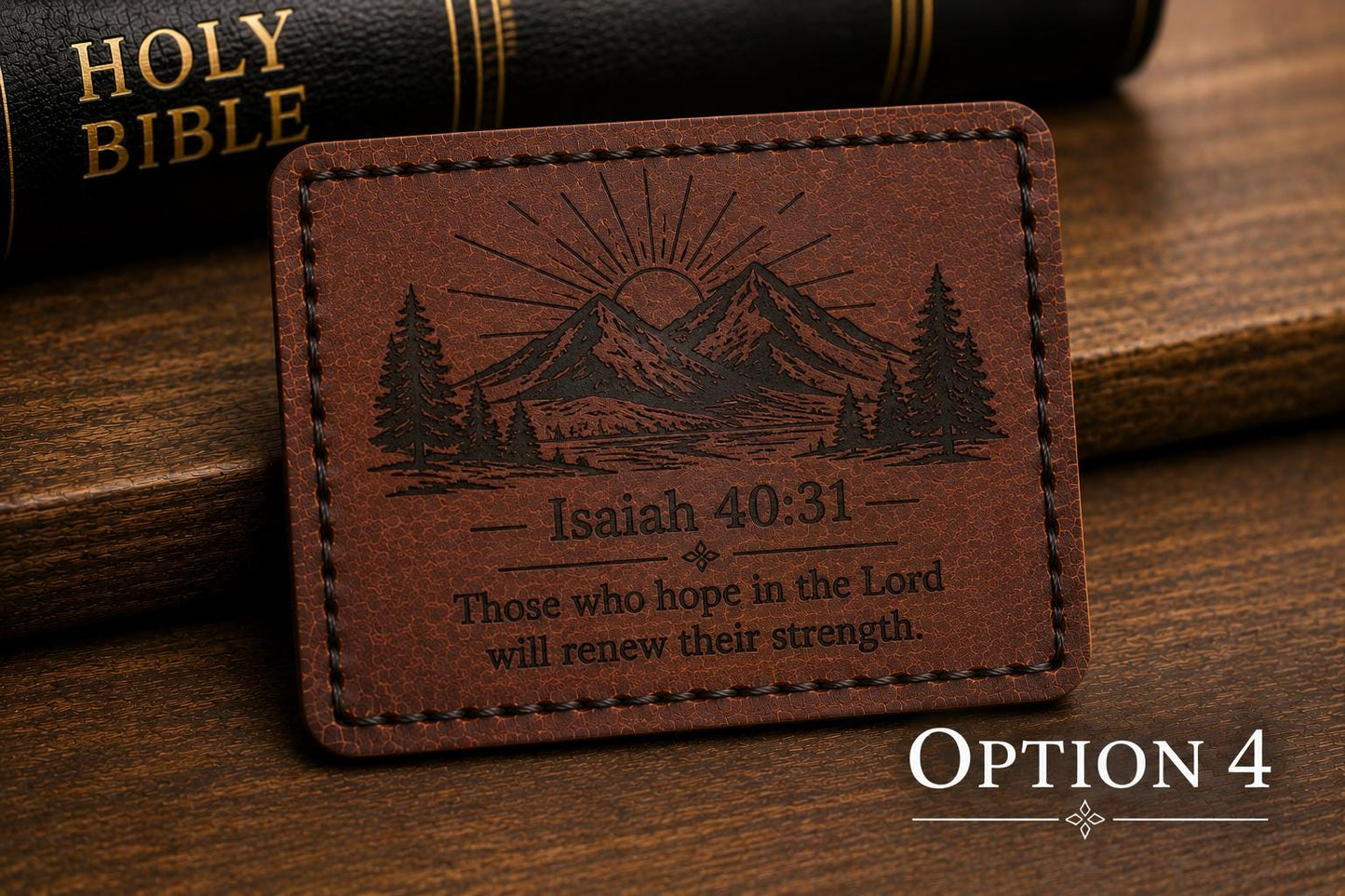 Christian Scripture Card • Minimalist Bible Verse Wallet Card • Encouragement Gift for Men • Faith Reminder • Pocket Prayer Card