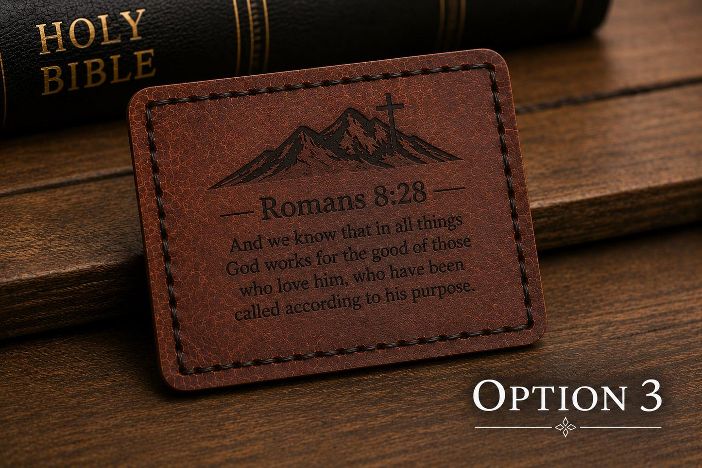 Christian Scripture Card • Minimalist Bible Verse Wallet Card • Encouragement Gift for Men • Faith Reminder • Pocket Prayer Card
