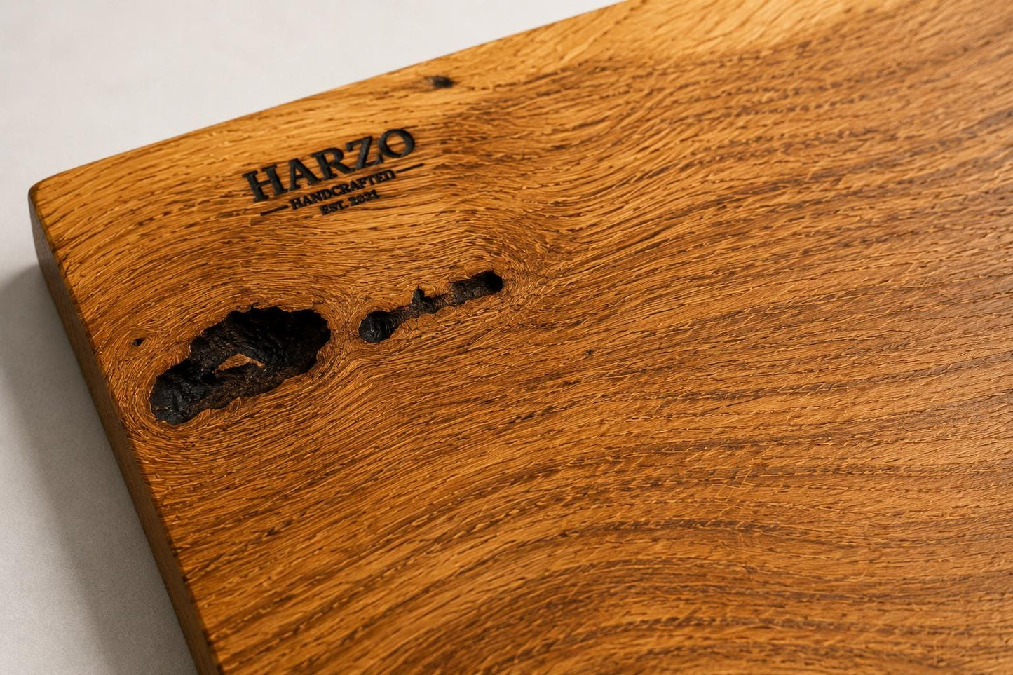 Bluegrass Heritage Hickory & Black Epoxy Charcuterie Board – Handmade Kentucky Serving Board – Local Hickory Wood