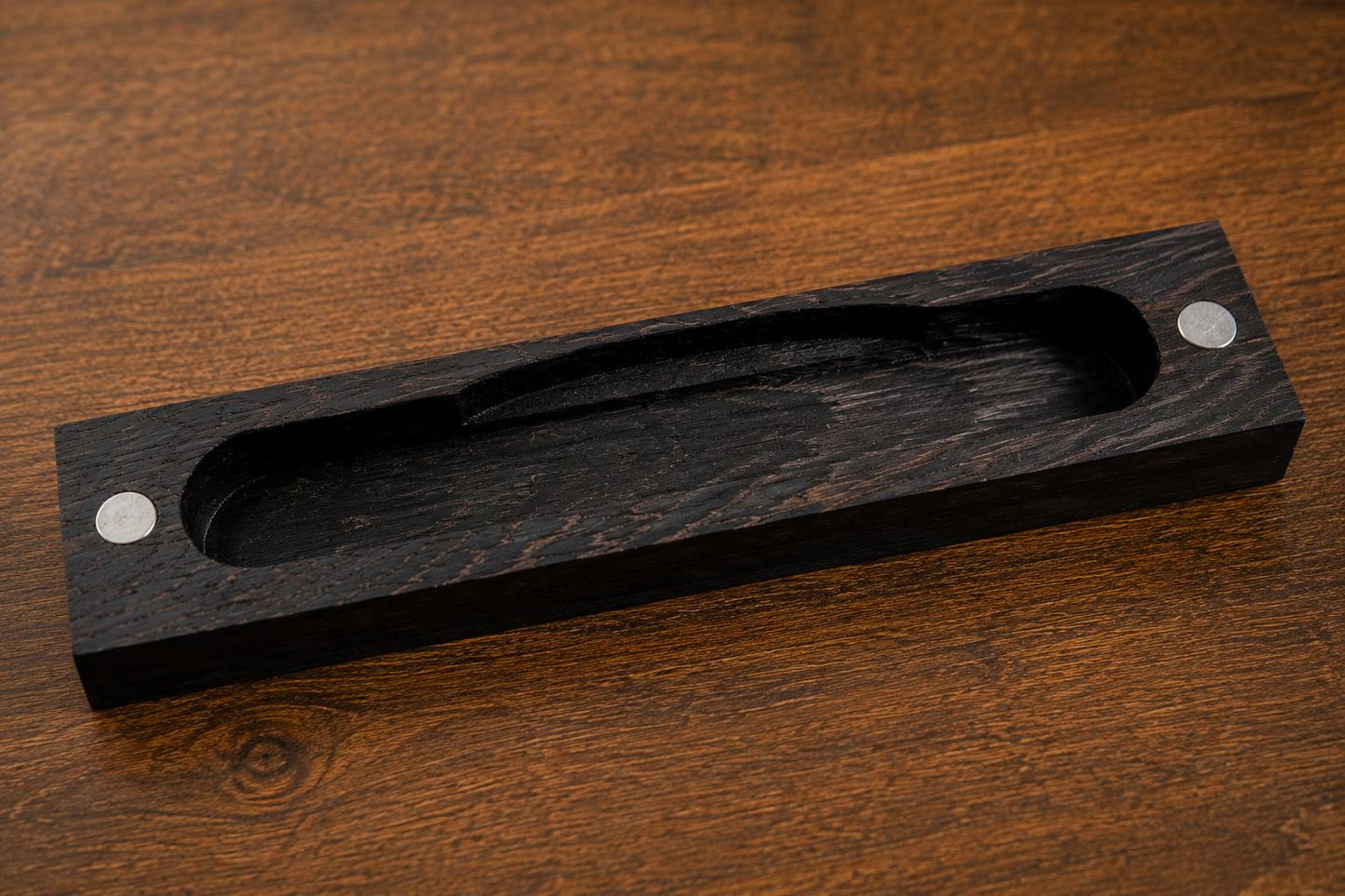Handmade Wenge & Maple Pen Box, Engraved Wooden Pen Case, Magnetic Lid, Wood Pen Gift Box, Handcrafted Desk Accessory, HARZO