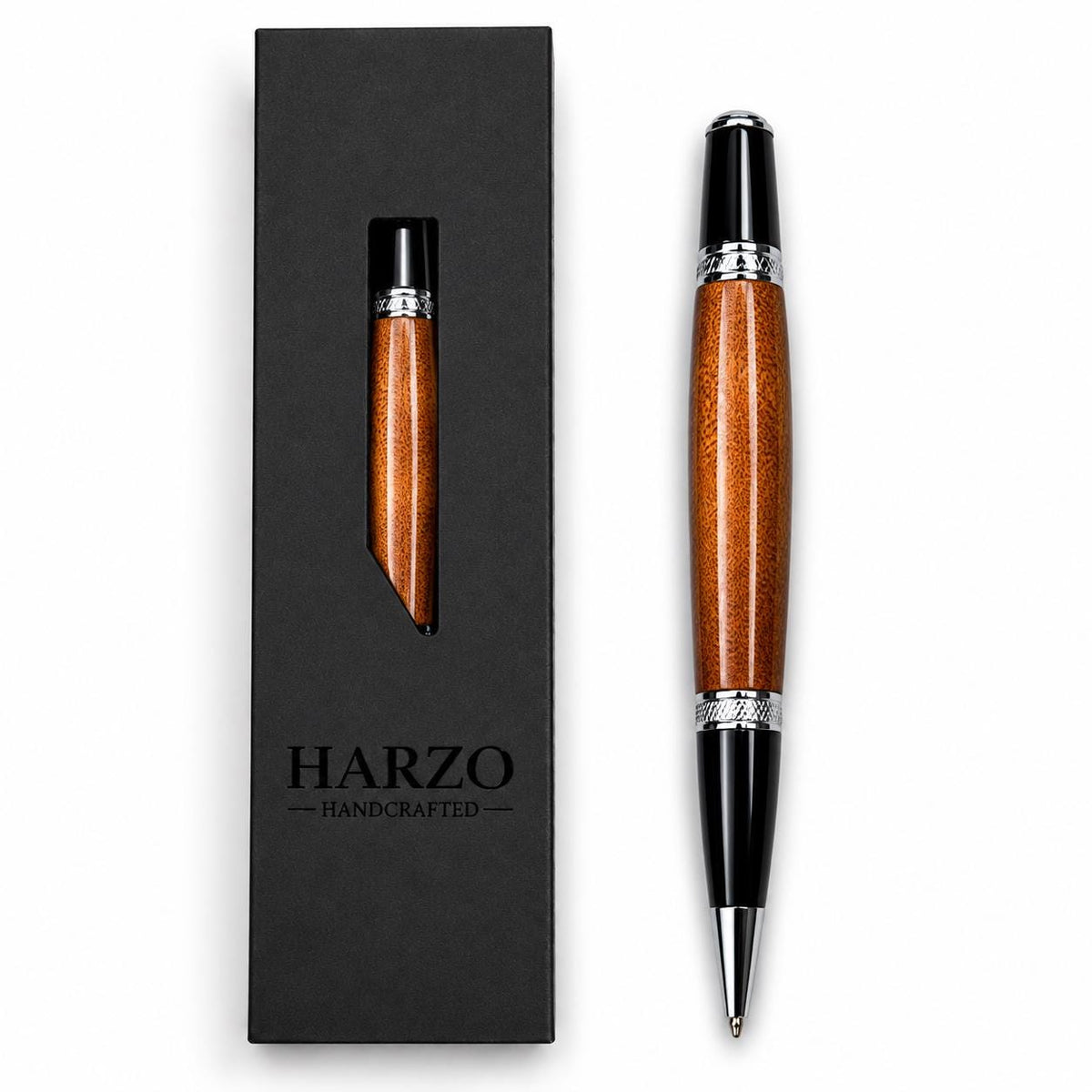 Ancient Kauri Wood Pen | Handmade Luxury Wooden Pen | Unique Kauri Gift | Refillable Ballpoint Pen | 30,000 - 50,000 Years old
